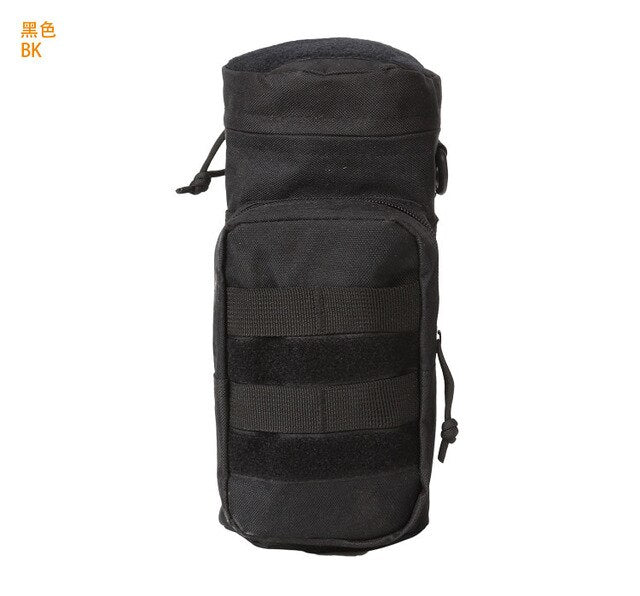 Water Bottle Bag Tactical Military Molle System Kettle Pouch Holder Waist Shoulder Bag for Army Fans Climbing Camping Hiking Bag