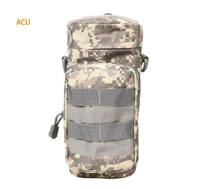 Water Bottle Bag Tactical Military Molle System Kettle Pouch Holder Waist Shoulder Bag for Army Fans Climbing Camping Hiking Bag