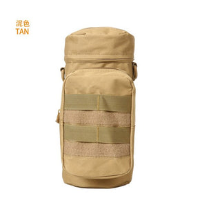 Water Bottle Bag Tactical Military Molle System Kettle Pouch Holder Waist Shoulder Bag for Army Fans Climbing Camping Hiking Bag