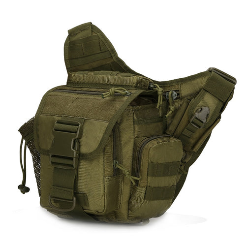 Men's Military Tactical Bag, Molle Army Sport Shoulder Bag, Outdoor Hiking Travel Climbing Bags Crossbody Bag