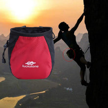 Load image into Gallery viewer, Climbing Chalk Bag Magnesium Powder Storage Pouch escalada equipement with Drawstring Waist Belt