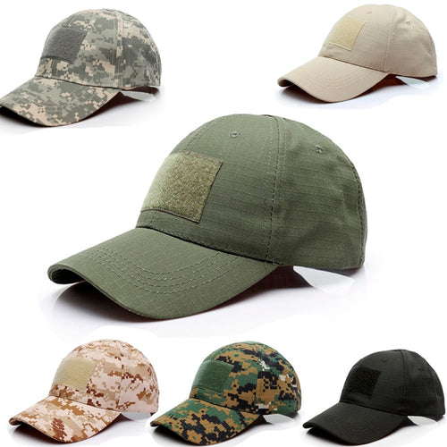 Adjustable Baseball Cap Tactical Summer Sunscreen Hat Camouflage Military Army Camo Airsoft Hunting Camping Hiking Fishing Caps