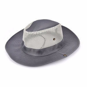 Wide Brim Cap Breathable Mesh Cap Outdoor Sport Hiking Fishing Camping Hat