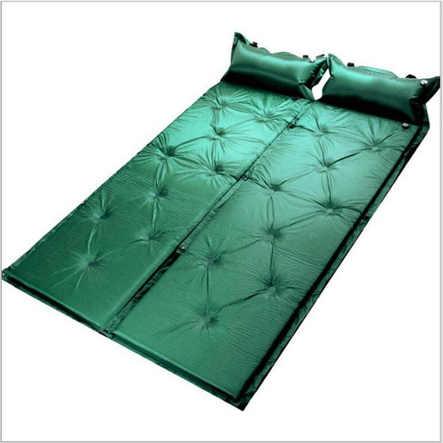 2019 Self Inflating Camping Roll Mat Pad Sleeping Bed 	Polyester Outdoor Automatic Inflatable Pillow Air Mattress