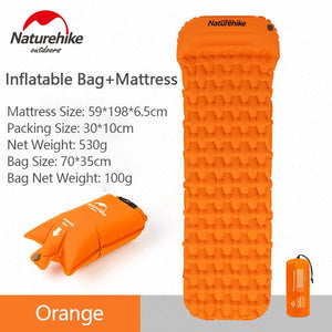 Naturehike Outdoor Camping Mat Inflatable Bag Inflatable Tent Sleeping Pad Ultralight Portable Picnic Air Mat Camping Picnic Pad