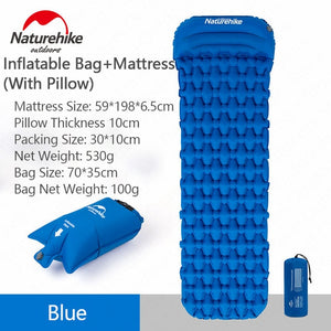 Naturehike Outdoor Camping Mat Inflatable Bag Inflatable Tent Sleeping Pad Ultralight Portable Picnic Air Mat Camping Picnic Pad