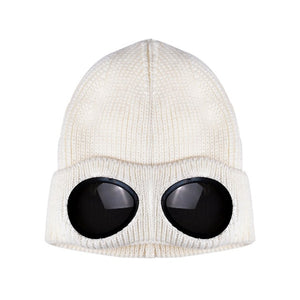 Sports Hiking Ski Cap Unisex Wool Knitted Goggles Thermal Warm Autumn Winter Heat Keeper Ear Snow Cold Protector Sports Cap