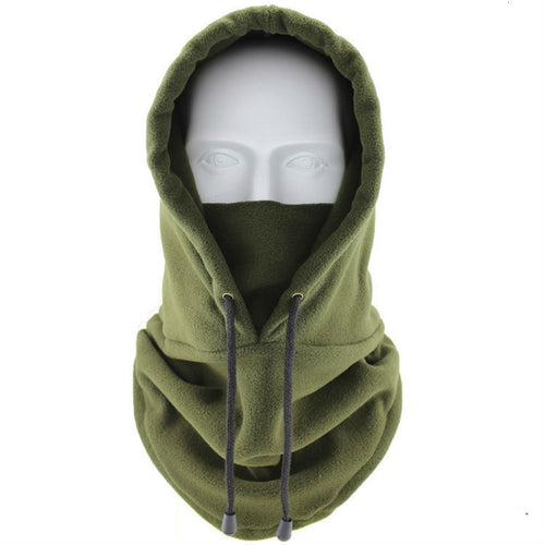 Winter Outdoor Cycling Sports Warm Fleece Cap Windproof Face Mask Scarf Headgear Men Women Camping Hiking Fishing Thermal Hat