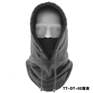 Winter Outdoor Cycling Sports Warm Fleece Cap Windproof Face Mask Scarf Headgear Men Women Camping Hiking Fishing Thermal Hat
