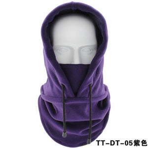 Winter Outdoor Cycling Sports Warm Fleece Cap Windproof Face Mask Scarf Headgear Men Women Camping Hiking Fishing Thermal Hat
