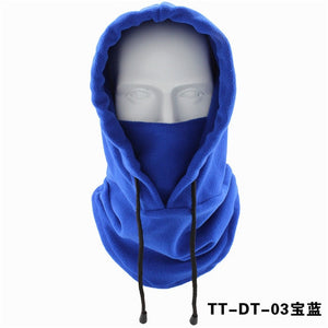 Winter Outdoor Cycling Sports Warm Fleece Cap Windproof Face Mask Scarf Headgear Men Women Camping Hiking Fishing Thermal Hat
