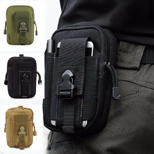 Camping Waist Belt Bag Outdoor Military Keychain Tactical Holster Climbing Bag Sport Wallet Pouch Purse Phone Case For Travel