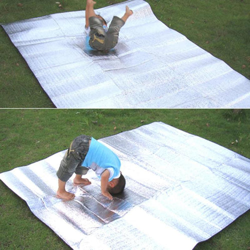 Waterproof Aluminum Foil EVA Camping Mat Foldable Folding Sleeping Picnic Beach Mattress Outdoor Mat Pad 3Size 100~200X200cm