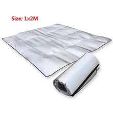 Load image into Gallery viewer, Waterproof Aluminum Foil EVA Camping Mat Foldable Folding Sleeping Picnic Beach Mattress Outdoor Mat Pad 3Size 100~200X200cm