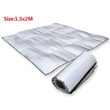 Load image into Gallery viewer, Waterproof Aluminum Foil EVA Camping Mat Foldable Folding Sleeping Picnic Beach Mattress Outdoor Mat Pad 3Size 100~200X200cm