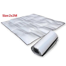 Load image into Gallery viewer, Waterproof Aluminum Foil EVA Camping Mat Foldable Folding Sleeping Picnic Beach Mattress Outdoor Mat Pad 3Size 100~200X200cm