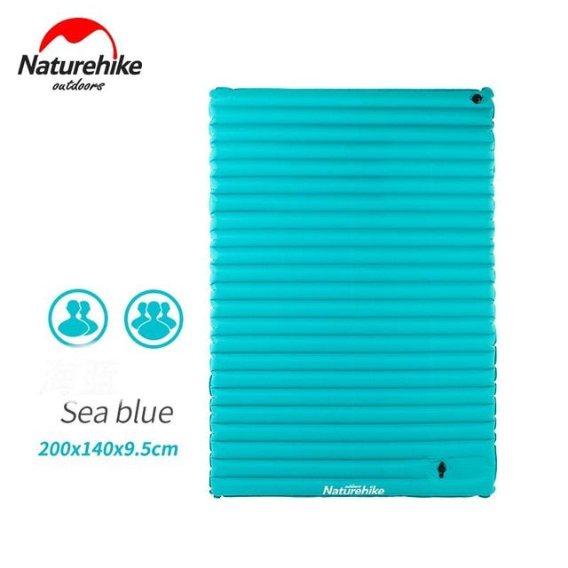 Naturehike TPU Ultralight Camping Inflatable Mattress 2-3 People Outdoor Air Cushion Thicken Sleeping Pads Dampproof Mat Hiking