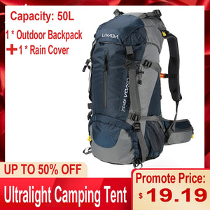 Lixada 50L Outdoor Sport Hiking  Travel Backpack Camping Pack Mountaineering Climbing Backpacking Trekking Bag Knapsack