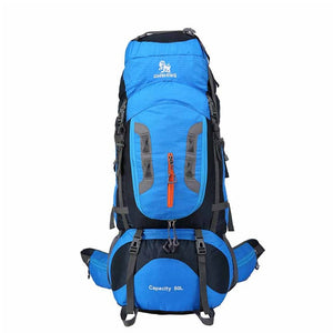 80L Large Capacity Outdoor backpack Camping Travel Bag Professional Hiking Backpack Rucksacks sports bag Climbing package 1.45kg