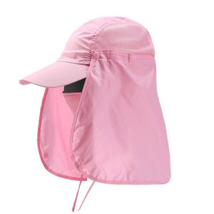 Outdoor Sun Hat UV Protection Ear Flap Neck Cover Fishing Hunting Hiking Cap Unisex Leisure Hat