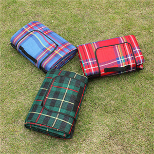 VILEAD 5 Size Outdoor Beach Picnic Folding Camping Mat Waterproof Sleeping Camping Pad Mat Moistureproof Plaid Blanket