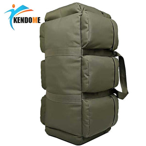 Hot 90L Large Capacity Men's Military Tactical Backpack Waterproof Oxford Hiking Camping Backpacks Wear-resisting Travel Bag