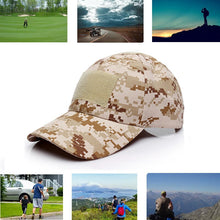 Load image into Gallery viewer, Camouflage Army Tactical Hat Baseball Cap Outdoor Camping Hiking Hat Running Golf Caps Desert Camo Hats For Men Women Hunting