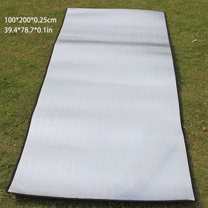 Double Sided Foldable Waterproof Aluminum Foil Mat Portable Outdoor Travel Beach Mat Sleeping Mattress for Camping Hiking NEW