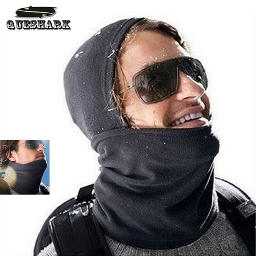 Thermal Fleece Balaclava Hat Hood Ski Mask Bike Wind Stopper Face Mask Men Neck Warmer Winter Fleece Motorcycle Neck Hiking Cap