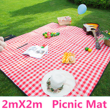 Load image into Gallery viewer, Picnic Mats 200*200cm Camping Moistureproof Outdoor Beach Mat Baby Climb Plaid Blanket Beach Yoga Baby 600D Oxford pad