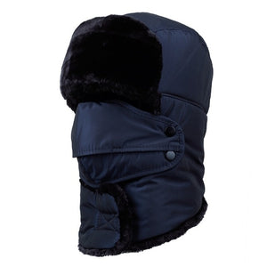 Men Women's Winter Fleece Hats Outdoor Sports Windproof Warm Cap Hiking Cycling Skiing Fishing Female Male Balaclava Hats