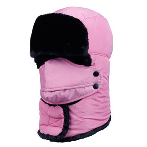 Men Women's Winter Fleece Hats Outdoor Sports Windproof Warm Cap Hiking Cycling Skiing Fishing Female Male Balaclava Hats