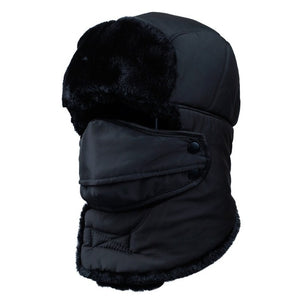 Men Women's Winter Fleece Hats Outdoor Sports Windproof Warm Cap Hiking Cycling Skiing Fishing Female Male Balaclava Hats