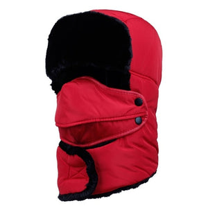 Men Women's Winter Fleece Hats Outdoor Sports Windproof Warm Cap Hiking Cycling Skiing Fishing Female Male Balaclava Hats