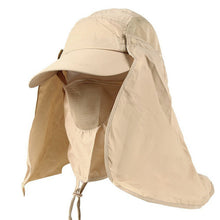 Load image into Gallery viewer, Men/Women Sun Face Mosquitos Protector Hat Big Wide Brim Neck Flap Fishing Climbing Hunting Travel Camping Hiking Cap
