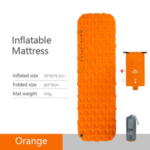 Naturehike Nylon TPU Sleeping Pad Lightweight Moisture-proof Air Mattress Portable Inflatable Mattress Camping Mat