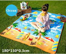 Load image into Gallery viewer, Picnic Mats 200*200cm Camping Moistureproof Outdoor Beach Mat Baby Climb Plaid Blanket Beach Yoga Baby 600D Oxford pad