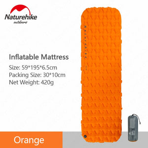 Naturehike Outdoor Camping Mat Inflatable Bag Inflatable Tent Sleeping Pad Ultralight Portable Picnic Air Mat Camping Picnic Pad