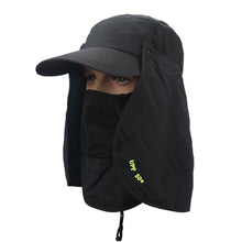 Load image into Gallery viewer, Hot! Fishing Suns Anti UV Cap Headband Protection Face Neck Flap Sun Rain Hat Cap Fishing Hiking