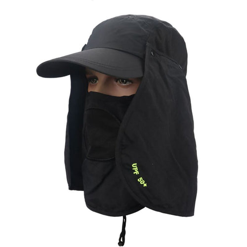 Hot! Fishing Suns Anti UV Cap Headband Protection Face Neck Flap Sun Rain Hat Cap Fishing Hiking