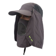 Load image into Gallery viewer, Hot! Fishing Suns Anti UV Cap Headband Protection Face Neck Flap Sun Rain Hat Cap Fishing Hiking
