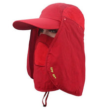 Load image into Gallery viewer, Hot! Fishing Suns Anti UV Cap Headband Protection Face Neck Flap Sun Rain Hat Cap Fishing Hiking