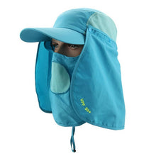 Load image into Gallery viewer, Hot! Fishing Suns Anti UV Cap Headband Protection Face Neck Flap Sun Rain Hat Cap Fishing Hiking