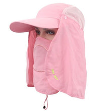 Load image into Gallery viewer, Hot! Fishing Suns Anti UV Cap Headband Protection Face Neck Flap Sun Rain Hat Cap Fishing Hiking