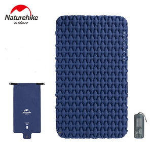 Naturehike Outdoor Ultralight Inflatable Mattress 2 Person Sleeping Pads Waterproof Bags Thicken Camping Mat W Fill Air Bag 970g