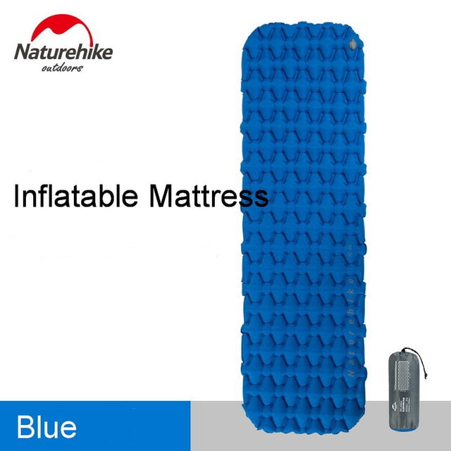 Naturehike Outdoor Ultralight Inflatable Mattress 2 Person Sleeping Pads Waterproof Bags Thicken Camping Mat W Fill Air Bag 970g